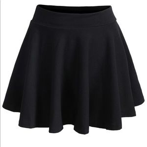 Plus size elastic waistband skirt